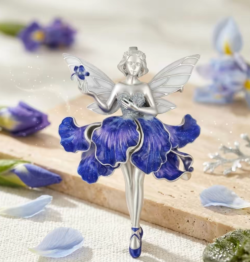 925银珐琅彩胸针吊坠高端生日礼物高级